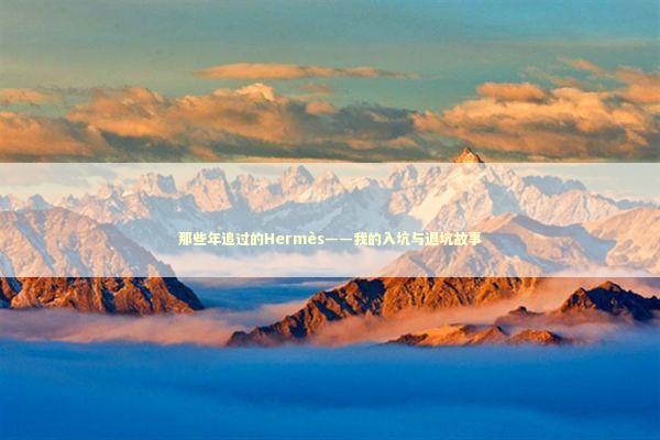 那些年追过的Hermès——我的入坑与退坑故事 那些年追过的Hermès——我的入坑与退坑故事 时尚用品